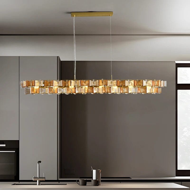 Nova Contemporary Glass Chandelier 3