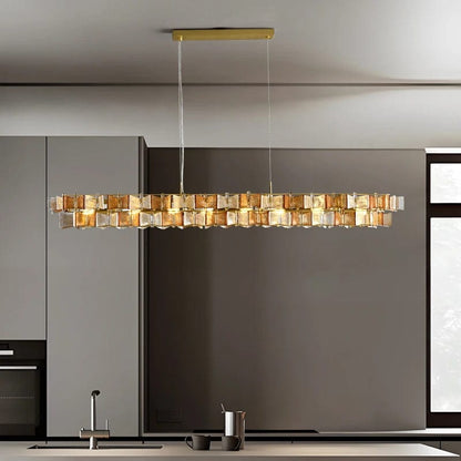 Nova Contemporary Glass Chandelier 3