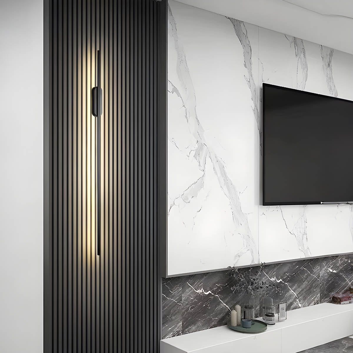 Nuvoro - Modern Wall Lamp in Aluminum and Silicone - Elegant Wall Sconce for Indoor Lighting - Different Sizes Available 10