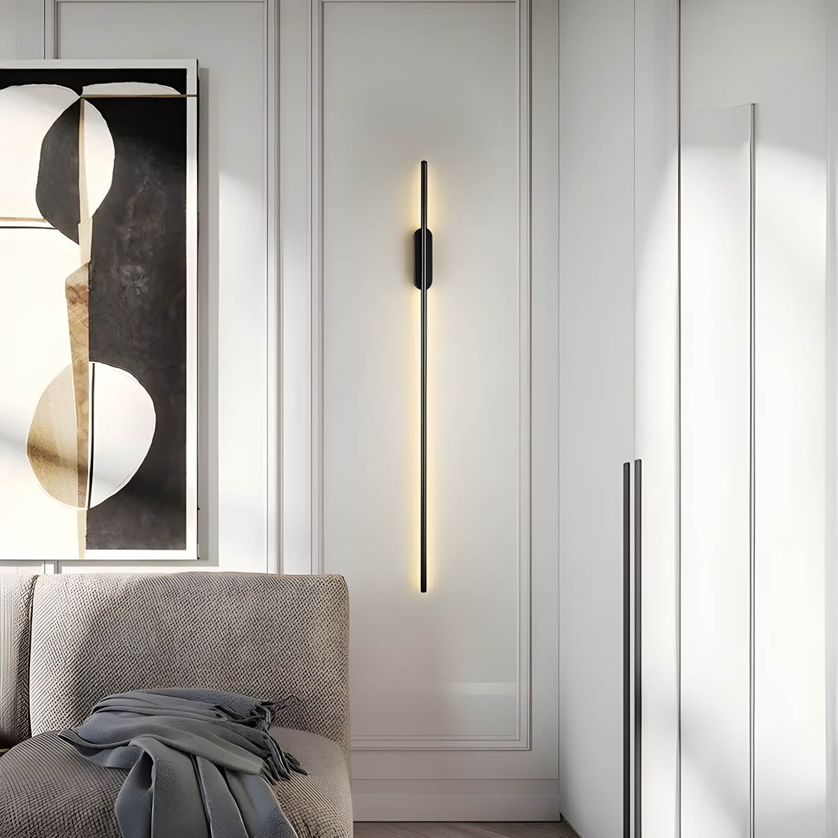 Nuvoro - Modern Wall Lamp in Aluminum and Silicone - Elegant Wall Sconce for Indoor Lighting - Different Sizes Available 2