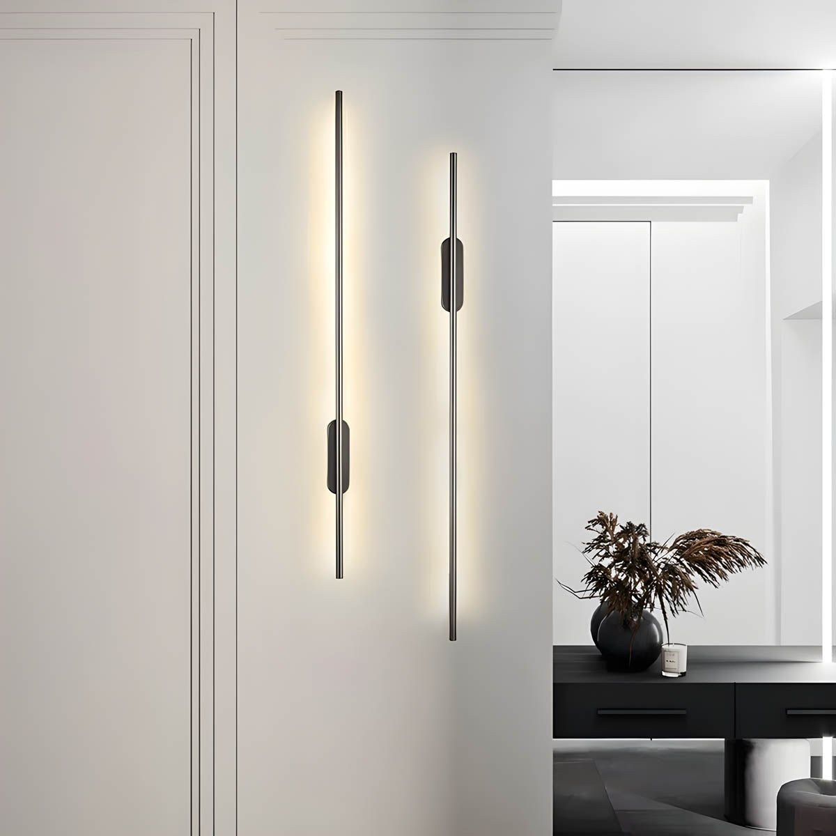 Nuvoro - Modern Wall Lamp in Aluminum and Silicone - Elegant Wall Sconce for Indoor Lighting - Different Sizes Available 9