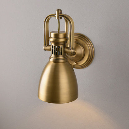 RoyaleGlow Artisan Wall Light with Vintage Brass Finish