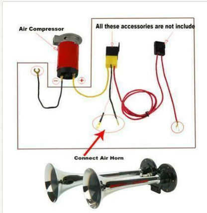 RoyaleGlow 150 DB Trunk For Cars And Trucks Air Horn