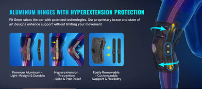 Luxora Adjustable Hinged Knee Brace For Meniscus Tear