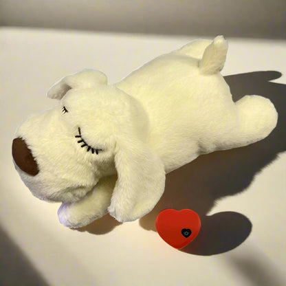 Pawellure Comforting Heartbeat Puppy Toy for Dog Anxiety Relief - Plush Cuddle Companion for Peaceful Sleep