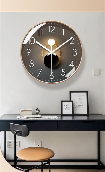 Royallure Modern Silent Wall Clock – Sleek, Non-Ticking, Minimalist Timepiece
