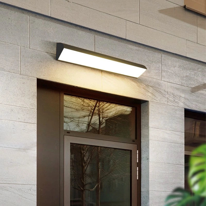 Royelux Modern LED Outdoor Wall Sconce IP65 Waterproof Linear Light Fixture