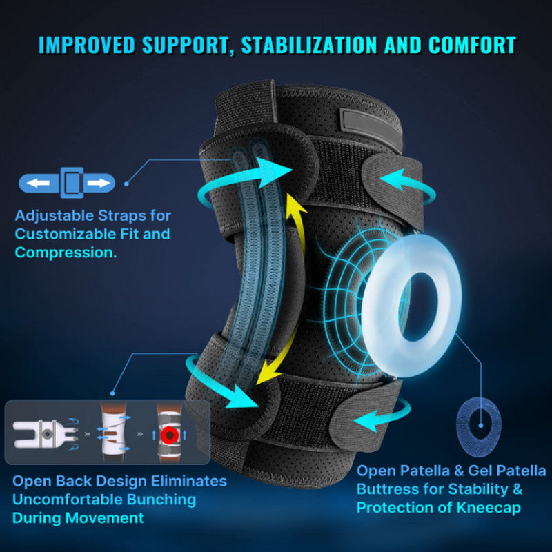 Luxora Adjustable Hinged Knee Brace For Meniscus Tear