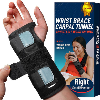 RoyaleGlow Carpal Tunnel Adjustable Wrist Brace for Relief