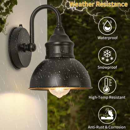 Luxora Vintage Retro Metal Wall Light - IP65 Waterproof Outdoor Sconce
