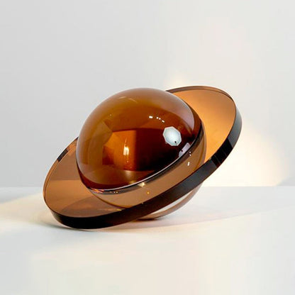 ORA Solid Crystal Hand-Crafted Saturn Planet Geometric Sculpture 6