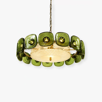 Olivra Murano Glass Chandelier 1