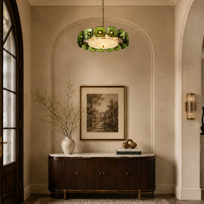 Olivra Murano Glass Chandelier 4