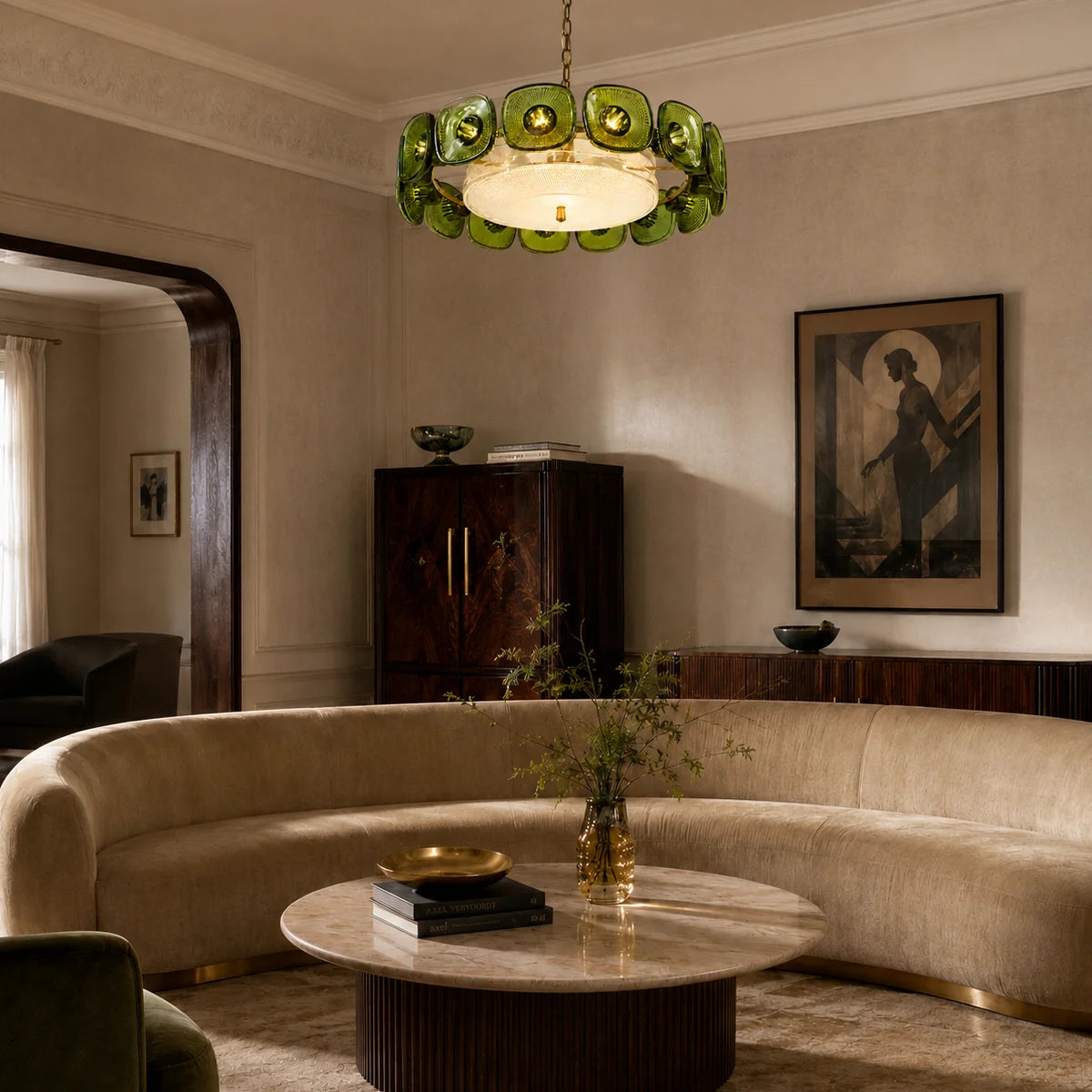 Olivra Murano Glass Chandelier 5