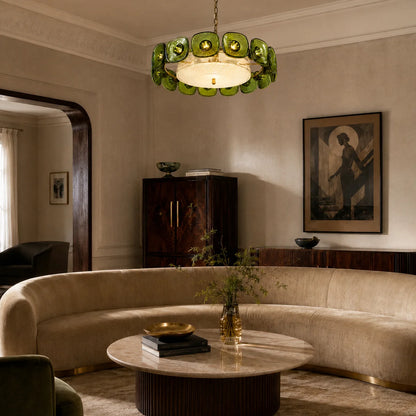 Olivra Murano Glass Chandelier 5