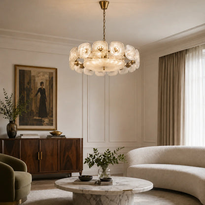 Olivra Murano Glass Chandelier 7