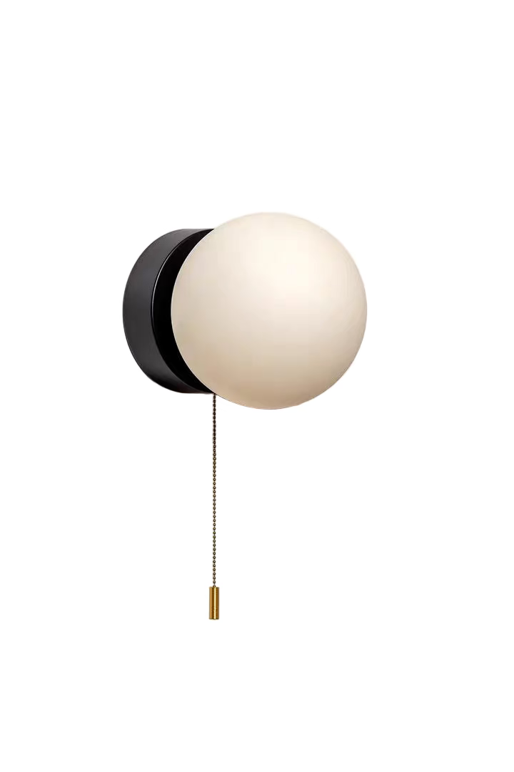 Rayvia Surface Mount Glass Globe Wall Sconce