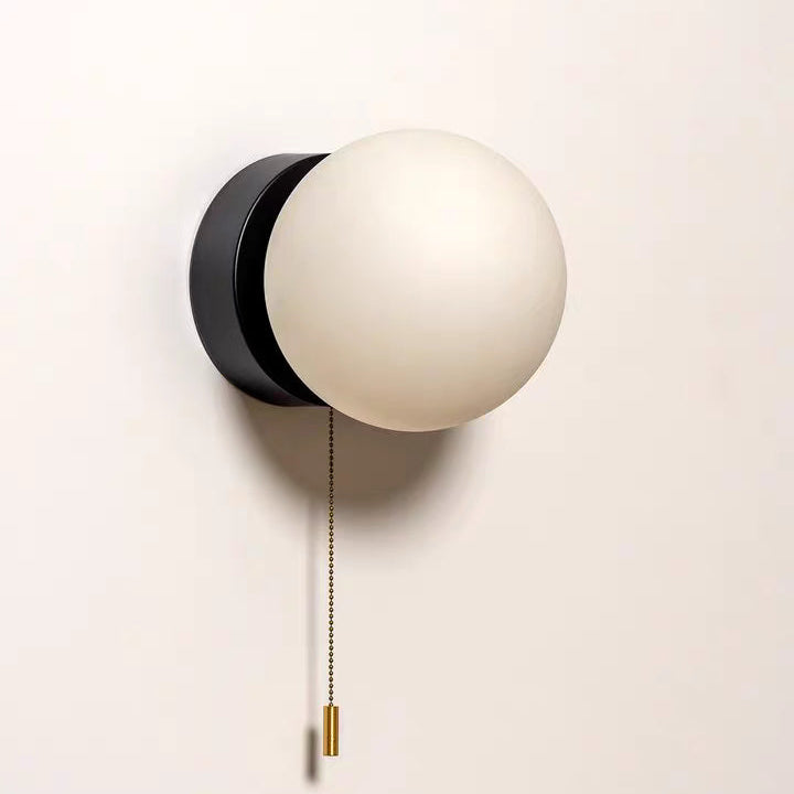Rayvia Surface Mount Glass Globe Wall Sconce