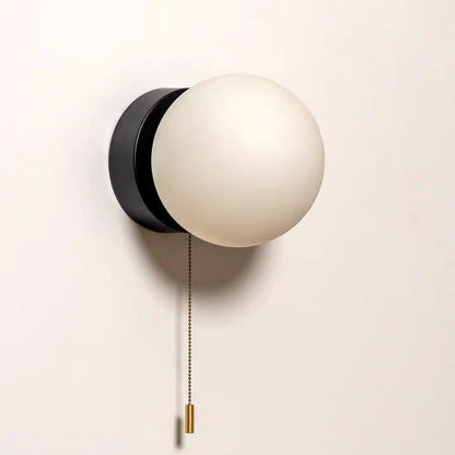 Rayvia Surface Mount Glass Globe Wall Sconce