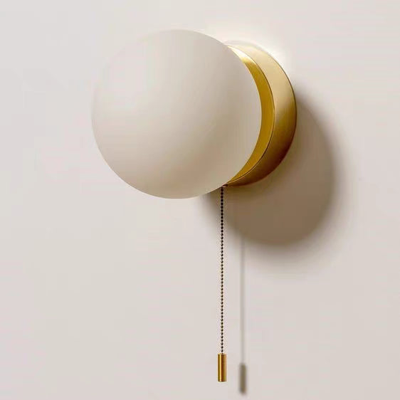 Rayvia Surface Mount Glass Globe Wall Sconce