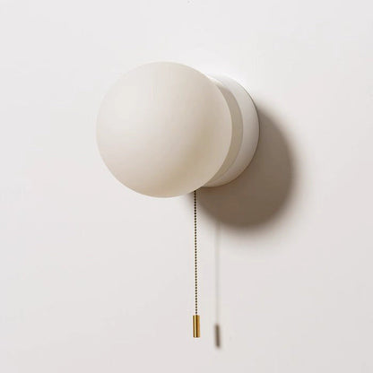 Rayvia Surface Mount Glass Globe Wall Sconce