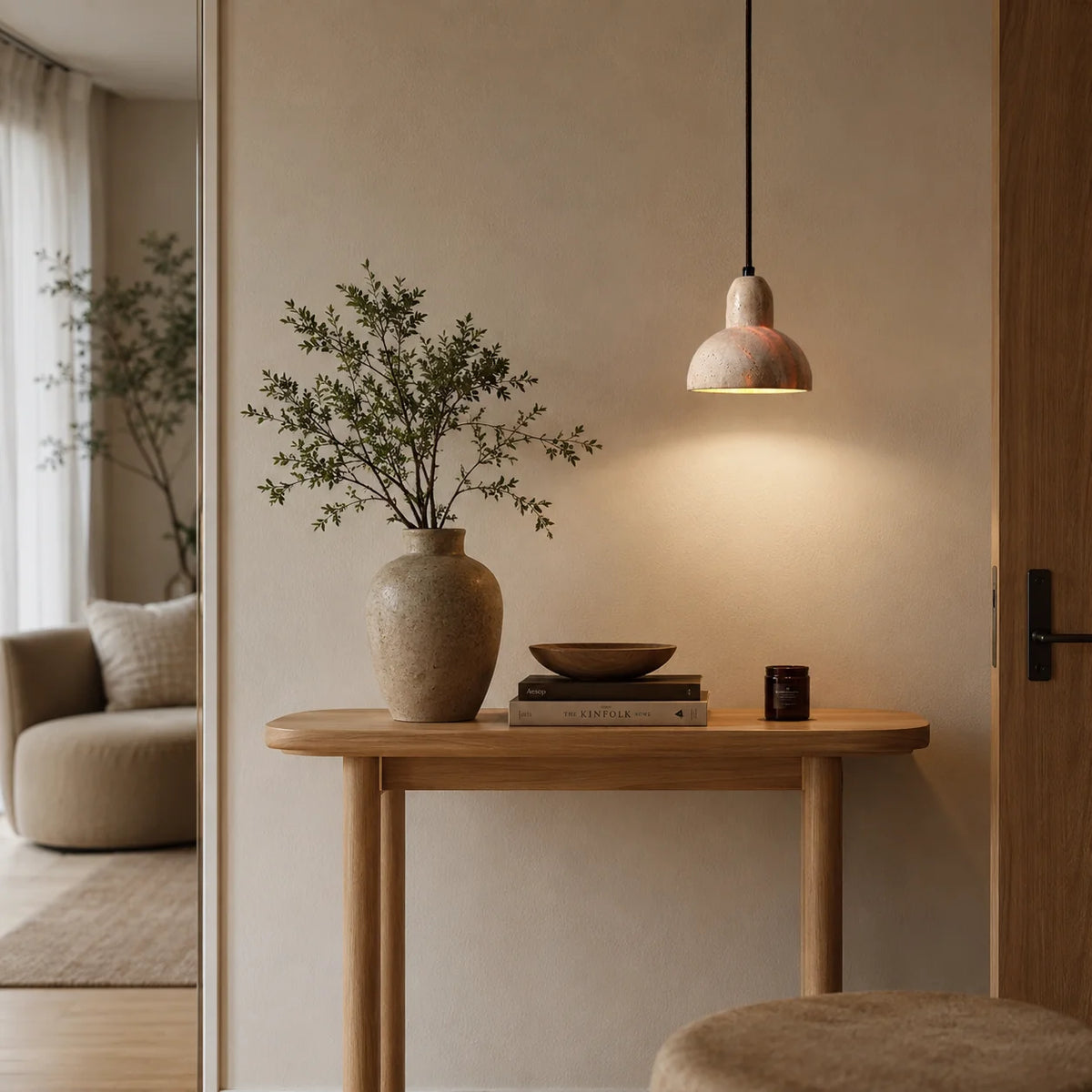 Orlaven Travertine Pendant Light 7