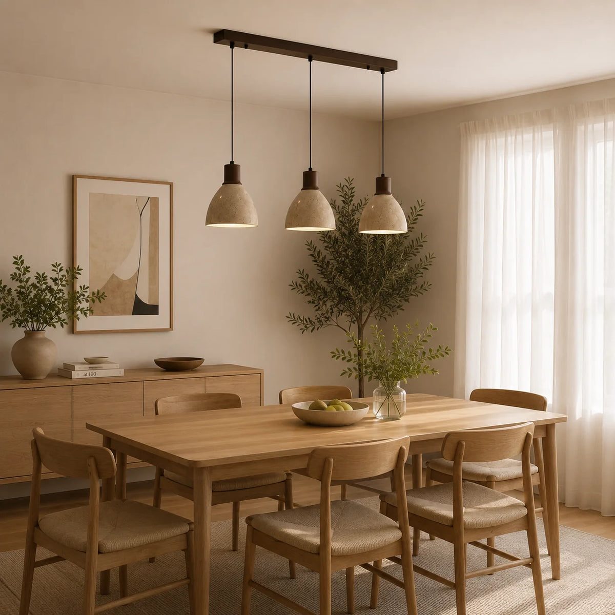 Orliven Three Headed Long Chandeliers 5