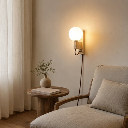 Orvelune Travertine Plug-in Wall Lamp 6