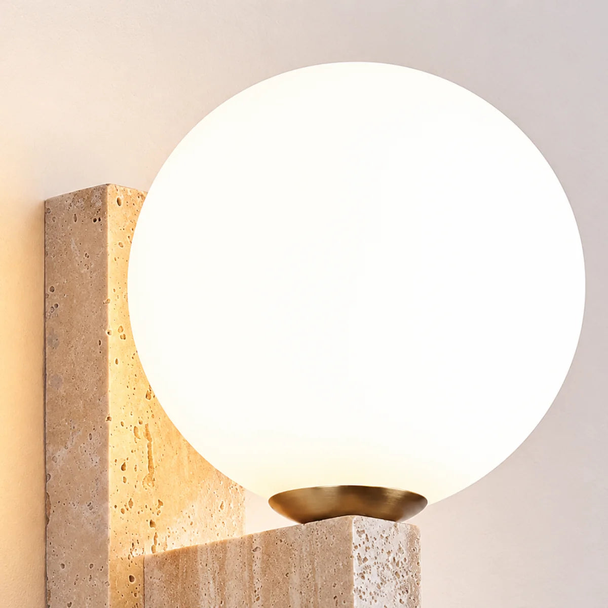 Orvelune Travertine Plug-in Wall Lamp 8