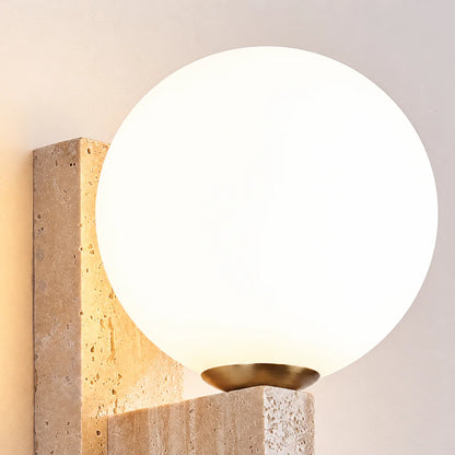 Orvelune Travertine Plug-in Wall Lamp 8