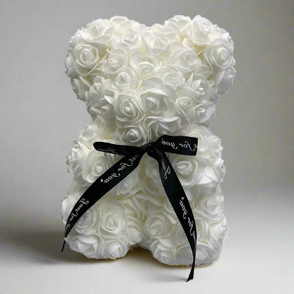 RoyaleGlow Roses Teddy Bear - Colorful Plush Gift 25cm