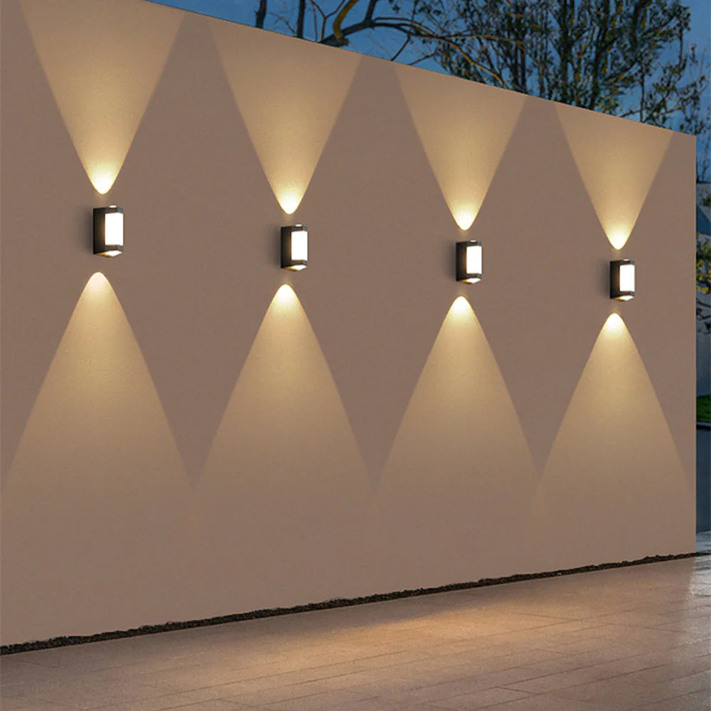 Outdoor Wall Light, IP65 Rated, Acrylic Material, Dual Direction Lighting