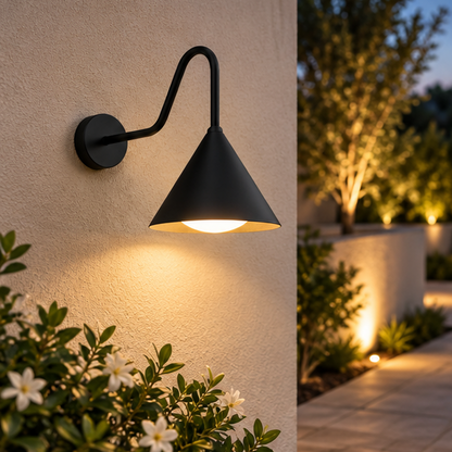 Exterior Wall Light with LED Bulb