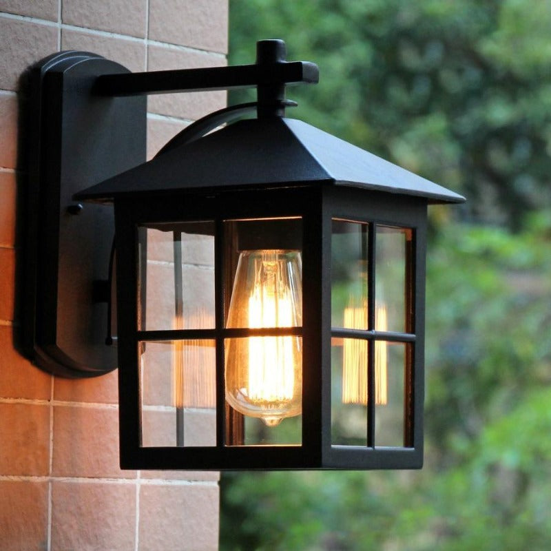Outdoor Wall Sconce – Vintage-Style All-Metal Design, Waterproof for Gardens or Patios 0