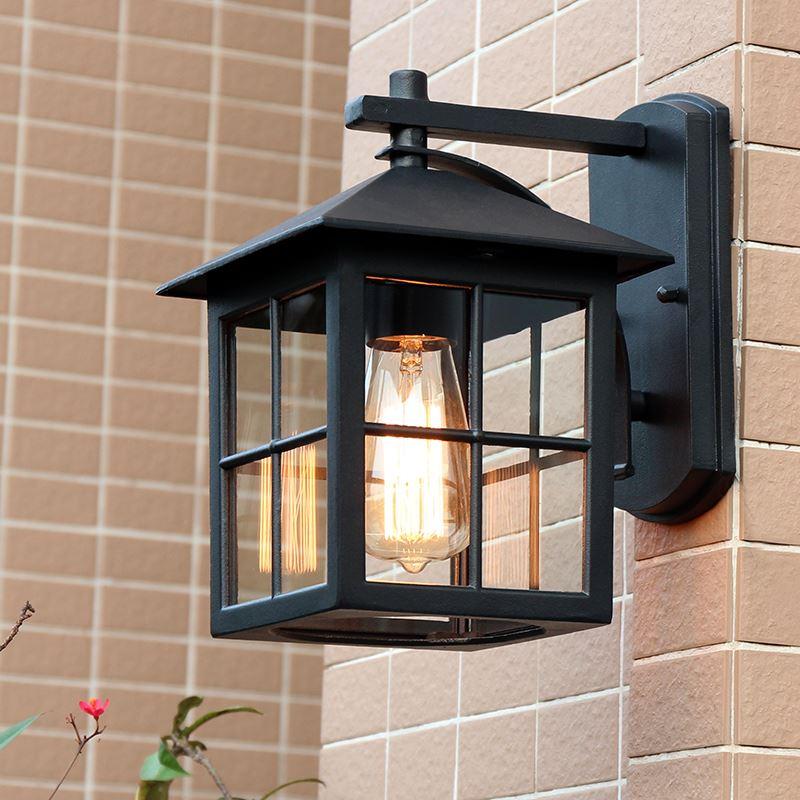 Outdoor Wall Sconce – Vintage-Style All-Metal Design, Waterproof for Gardens or Patios 1