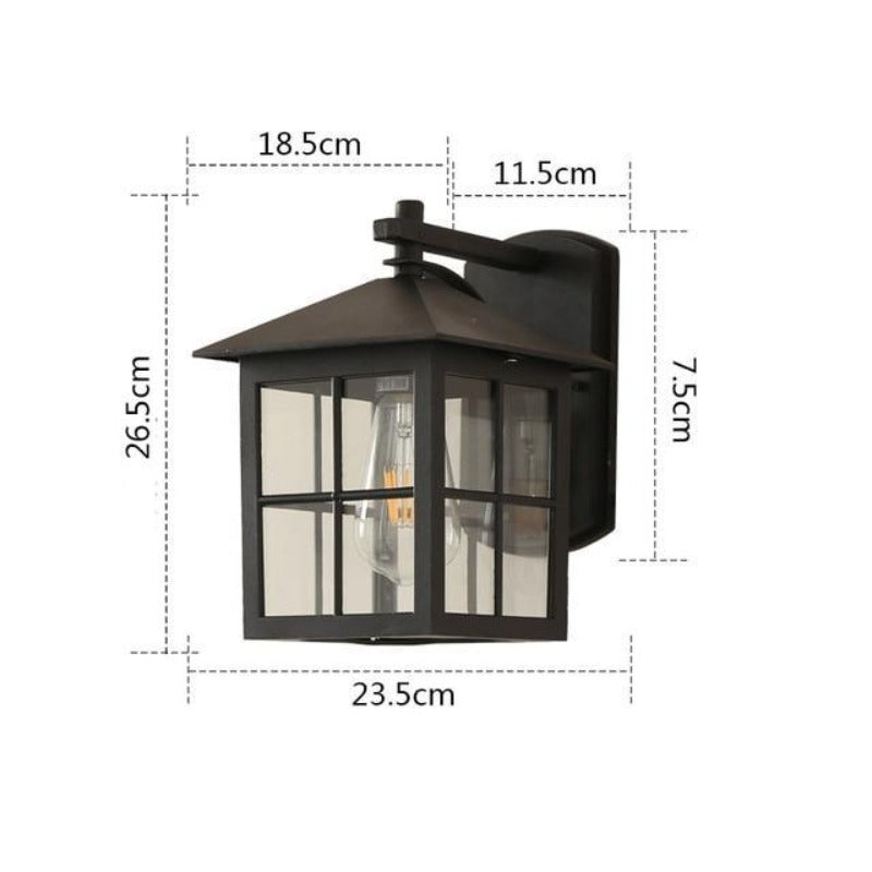 Outdoor Wall Sconce – Vintage-Style All-Metal Design, Waterproof for Gardens or Patios 3