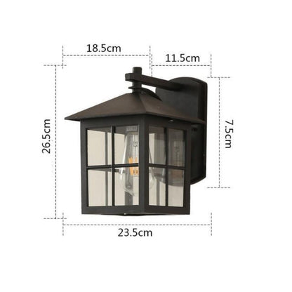 Outdoor Wall Sconce – Vintage-Style All-Metal Design, Waterproof for Gardens or Patios 3