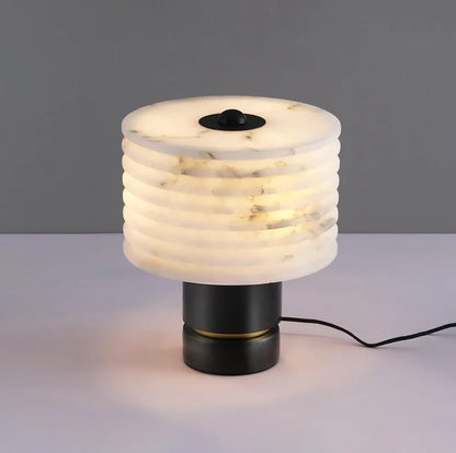 Alabaster Outela Brass Table Lamp