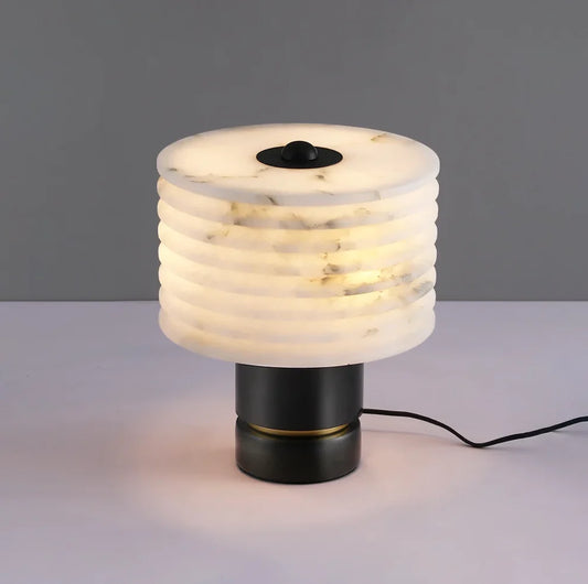 Alabaster Outela Brass Table Lamp