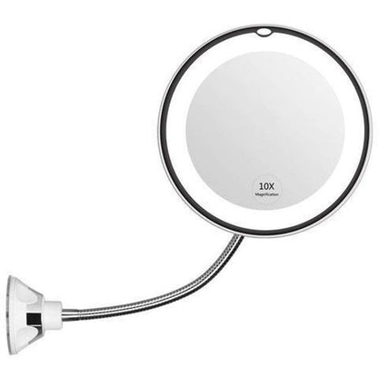 Luxora 10X LED Mirror on Suction Cup for Perfect Makeup