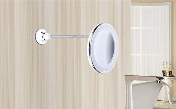 Luxora 10X LED Mirror on Suction Cup for Perfect Makeup