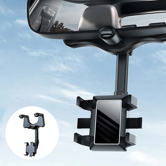 Royaleva 360° Rotating Multifunctional Car Mirror Phone Holder