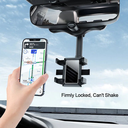 Royaleva 360° Rotating Multifunctional Car Mirror Phone Holder