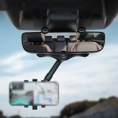 Royaleva 360° Rotating Multifunctional Car Mirror Phone Holder