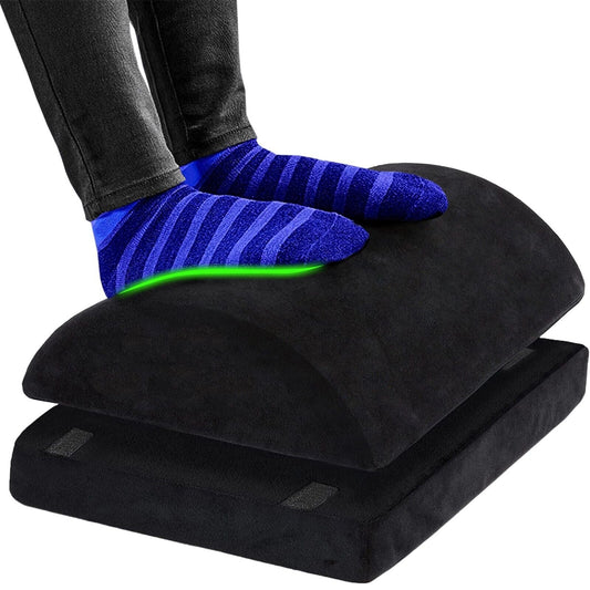 Luxora Curved Ergonomic Under Desk Home Office Foot Rest