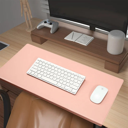 PU-Leather Desk Mat with Non-Slip Surface, Wrist and Elbow Support – Ergonomic Desk Pad for Office and Gaming 0