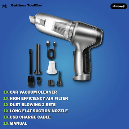Luxora 2-in-1 Wireless Car Hand Vacuum Cleaner + Air Blower
