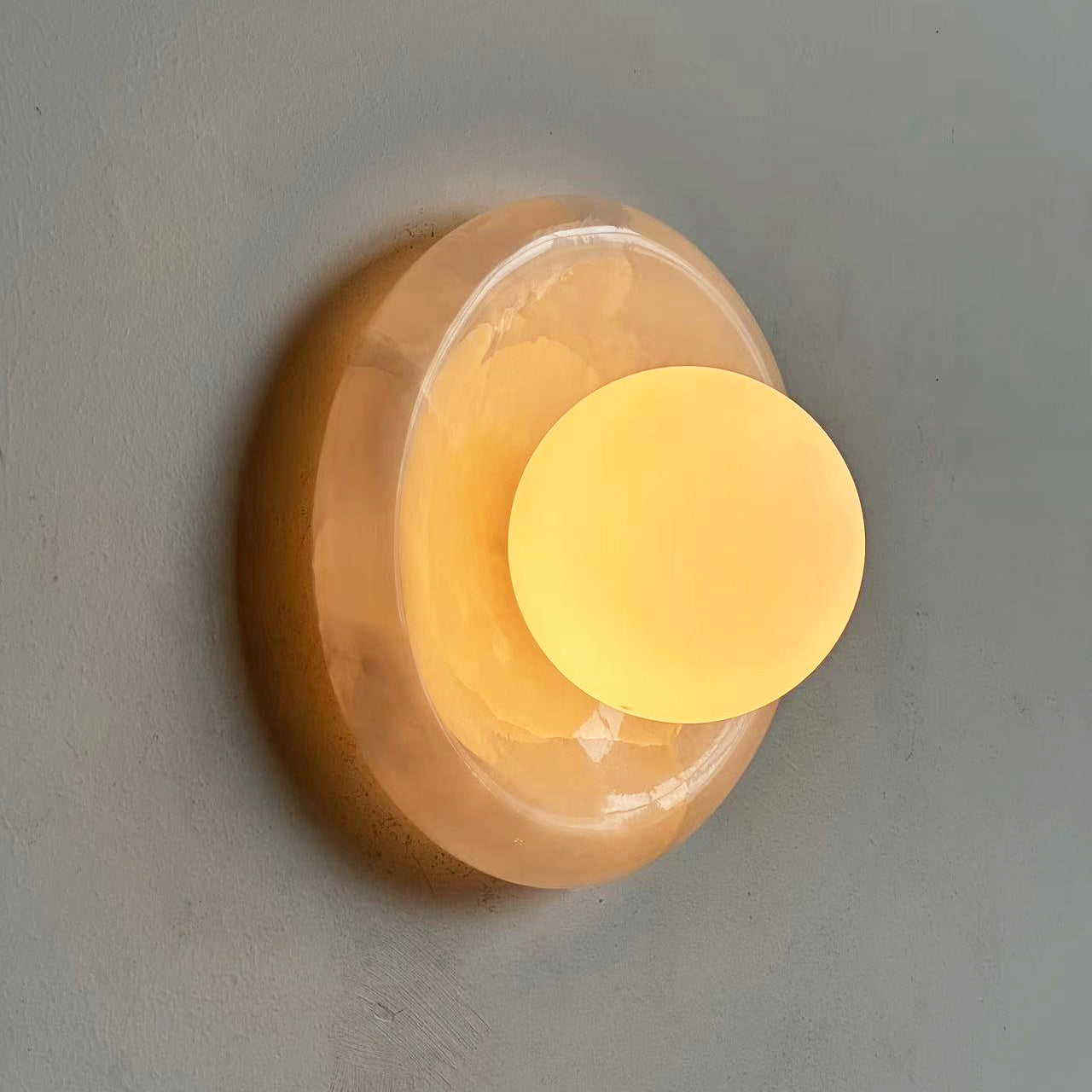 Palma White Jade Sconce 1
