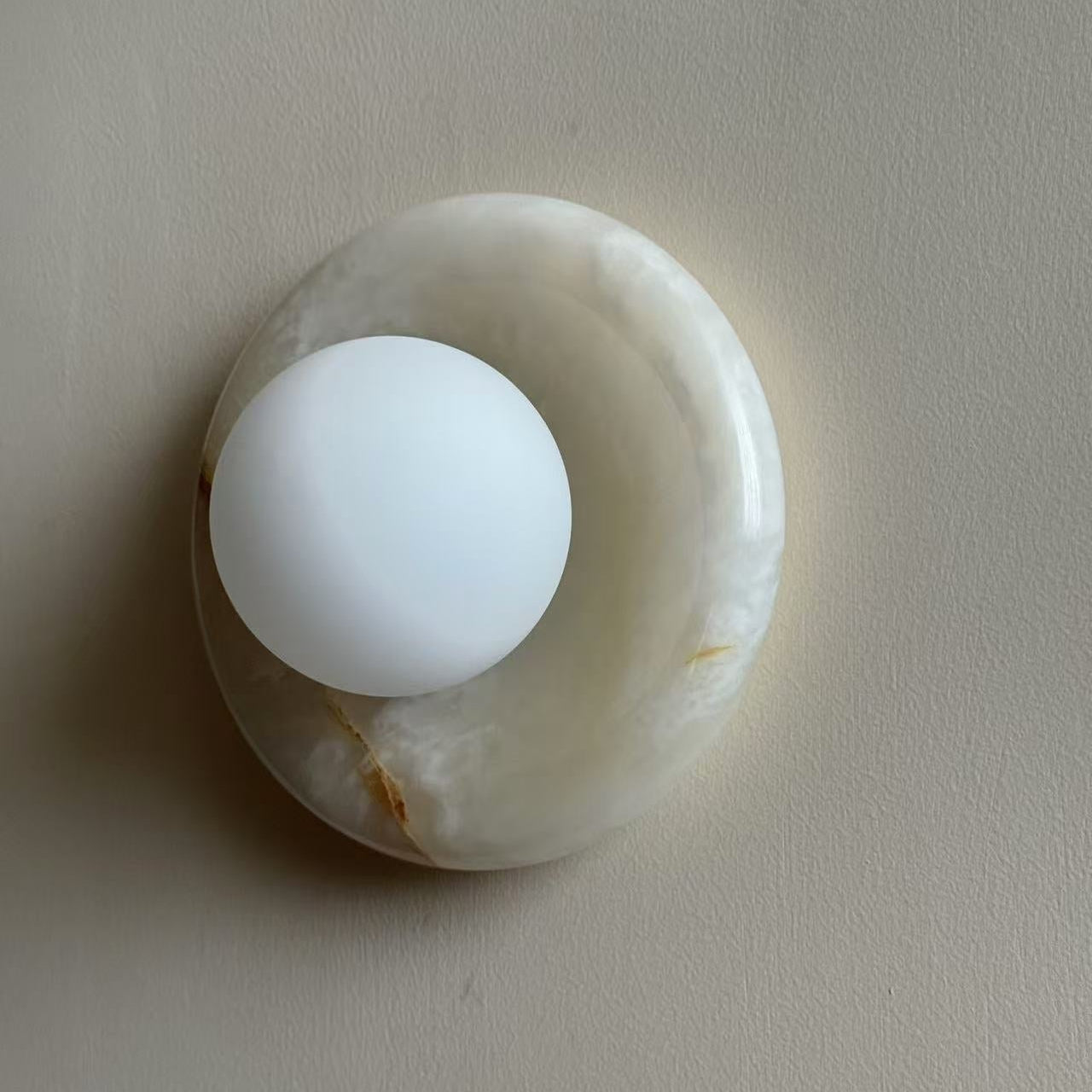 Palma White Jade Sconce 3