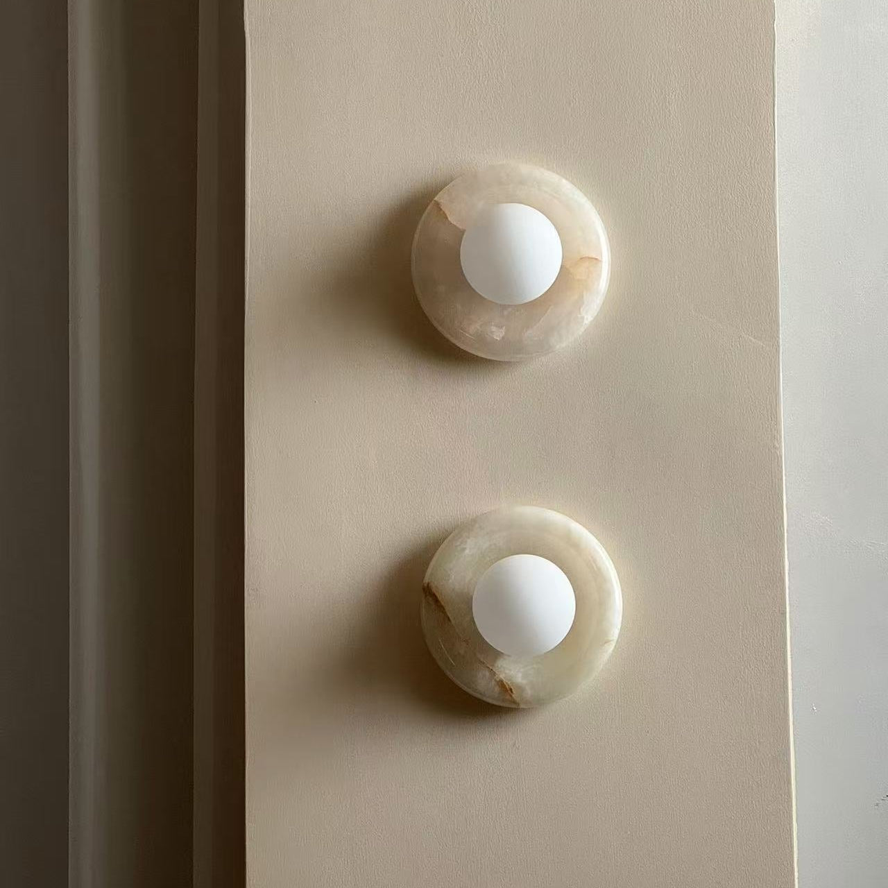 Palma White Jade Sconce 4
